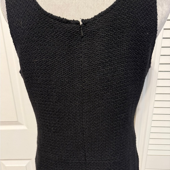 Yves Cossette Depeche Mode Wool Blend Textured Button Shift Dress size 8 - Picture 7 of 14